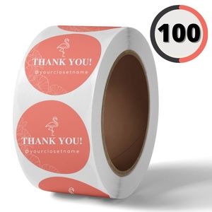Stickers (100) with Name Personalization 2”
